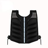 MOVSTAR Neoprene Weighted Vest, Body Weight Vest with Reflective Stripe for Running, Workout, Strength Training, Muscle Building, Weight Loss,20lb
