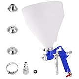 ROIKETU Drywall Wall Sprayer,Air Hopper Spray Gun 1.5 Gallon Paint Texture Tool with 3 Nozzle for Stucco Mud or Popcorn on Walls and Ceiling,Knockdown