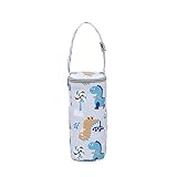 CHIYUYISEN Thermal Insulated Bottle Bag for Newborn Toddler Baby Bottle Insulation Bag Hangable Cartoon Breastmilk Storage Tote Portable Milk Bottle Holder for Travel Outdoor