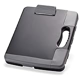 Officemate Portable Clipboard Storage Case, Charcoal (83301),11-3/4'w x 1-1/2'd x 14-1/2'h