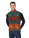 ORORO Men's Heated Vest with Battery Pack (Green,L)