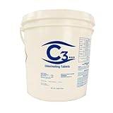 C3... 3' Stabilized Chlorine Tablets for Swimming Pools and Spas | Individually Wrapped | Slow Dissolving Tabs | 5 Pounds