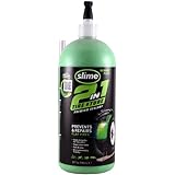 Slime 10194 Tire and Tube Sealant, Puncture Repair, 2-in-1, Prevent and Repair Flat Tires, for ATVs, UTVs, Lawn Mowers, Tractors, Trailers, Eco-Friendly, 32oz bottle