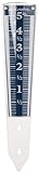 AcuRite 5' Capacity Easy-to-Read Magnifying Acrylic, Blue (00850A3) Rain Gauge