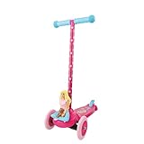 3D Barbie Self Balancing Scooter | Toddler & Kids Scooter, 3 Wheel Platform, Foot Activated Brake, 75 lbs Weight Limit, for Ages 3 and Up