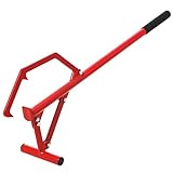 GAOMON 51inch Timberjack Log Lifter,Logging Jack with Adjustable Log Roller Cant Hook,Heavy Duty Steel Logging Tools Log Lifter, Grip Handle, Logging Tools for Rolling and Raising Up The Logs, Red