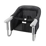 PandaEar Hook On High Chair| Baby Portable High Chair for Travel| Table High Chair Clip On Baby Eating Chair Booster Seat for Dining Black