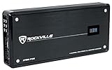 Rockville Atom P30 2400 Watt 4-Channel Marine/ATV/Car Amplifier Amp+Volt Meter, Black
