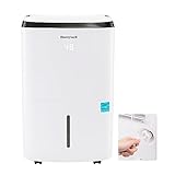 Honeywell 4000 Sq. Ft. Energy Star Dehumidifier with Built-in Pump for Large Basements & Rooms, with Mirage Display, Washable Filter to Remove Odor and Filter Change Alert - 50 Pint (Previously 70P)