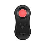 Hidden Camera Detector with Infrared viewfinders, Anti-Peeping & Protect Privacy Security, Super Strong LED Light, Infrared Spy Camera Detector Chargeable Anti Theft Alarm for Hotels, AirBnbs (Black)