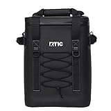 RTIC Backpack Cooler 20 Can, Insulated Portable Soft Cooler Bag Waterproof for Ice, Lunch, Beach, Drink, Beverage, Travel, Camping, Picnic, Car, Hiking, Black