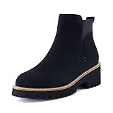 CUSHIONAIRE Women's Parade boot +Memory Foam, Wide Widths Available, Black 9.5 W