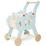 Le Toy Van - Educational Wooden Toy Role Play Grocery Store Shopping Trolley | Boys Or Girls Pretend Play Supermarket Playset - for Ages 3+