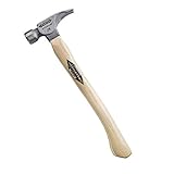 Stiletto TI16SC 16 oz Ti Smooth Face with Curved Hickory Handle, 18'
