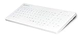 Purekeys Medical Keyboard Compact FA Wireless White for Hospital, Dentist, Cleanroom, Laboratory and Industrial. Easy to disinfect Hygienic Flat and Flexible Silicone