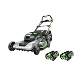 EGO LM2122SP-2 21-Inch Self-Propelled Lawn Mower with Touch Drive™, (2) 4.0Ah Batteries and 550W Rapid Charger Included.