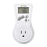 BN-LINK LCD Plug in Power Energy Meter Voltage Amps Electricity Usage Monitor Digital LCD Display Wall Socket Outlet,Power Consumption Monitor, 7 Display Modes for Energy Saving, Watt Meter