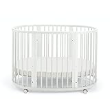 Stokke Sleepi Crib/Bed, White - Crib & Bed for Babies 0-36 Months - Adjustable, Stylish & Flexible - Optional Extension Kit for Children Up to 10 Years Old