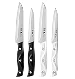 4PCS Paring Knife - 4/4.5 inch Fruit and Vegetable Paring Knives - Ultra Sharp Kitchen Knife - Peeling Knives - German Stainless Steel-ABS Handle