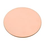 uxcell Pure Copper Sheet, 1pcs 2 3/8' x 0.08' 12 Gauge T2 Copper Metal Round Plate for Crafts, Electrical Repairs