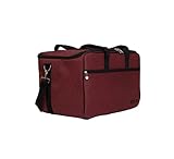 Board Game Bag - [Backpack/Shoulder Strap/Luggage Slip] - Padded Board Game Carrier (Ruby Red)