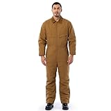 Wrangler Riggs Workwear Men's Insulated Coverall, Duck Brown