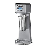 Waring Commercial WDM120TX Heavy-Duty Single 1Hp Spindle Drink Mixer with Countdown Timer, Digital Display, Automatic Start/Stop, 120V, 5-15 Phase Plug