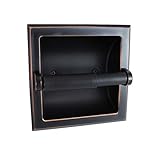 FDH Formosa Design Hardware Wall Mounted Heavy Duty Recessed Toilet Paper Holder (Oil Rubbed Bronze)