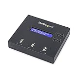 StarTech.com Standalone 1 to 2 USB Flash Drive Duplicator / Cloner / Eraser, Multiple USB Thumb Drive Copier / Sanitizer, System File / Sector-by-Sector Copy, 1.5 GB/min, 3-Pass Erase, LCD (USBDUP12)