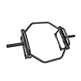CAPHAUS Olympic Hex Bar, Hex Trap Weightlifting Bar, 2-Inch Shrug Bar with Raised Handles for Deadlifting & Squats