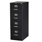 4 Drawer Commercial Legal Size File Cabinet Finish: Black