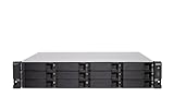 QNAP TS-h1886XU-RP-R2-D1622-32G-US 18 Bay rackmount NAS with Intel® Xeon® Processor, 32GB DDR4 ECC RAM, 10GbE-Ready and ZFS Storage for virtualization and Data-Intensive Enterprise Applications