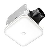OREiN Bathroom Exhaust Fan with Light, 26W Bathroom Fan with LED Light, 100 CFM, 1.5 Sones Ventilation Fan Combo for Home, Quiet Energy Star Certified and HVI/FCC/ETL Listed, White