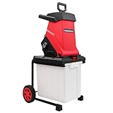 PowerSmart Electric Wood Chipper Leaf mulcher, 15-Amp, with Collecting Bin, for Garden, Yard, PS12