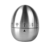 Jayron JR-WG015 Egg Kitchen Timer Stainless Steel Mechanical Rotating Alarm 60 Minutes Count Down Timer for Cooking Learning