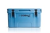 Cobalt 55 Quart Roto Molded Super Ice Cooler | Large Ice Chest Holds Ice Up to 5 Days | (Cobalt Blue)