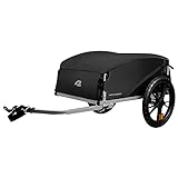 Retrospec Rover Hauler Cargo Bike Trailer | Folding Frame & Weather Resistant Fabric | Large Cargo Carrier | Fits 20” - 29” Bicycle Wheels | Black