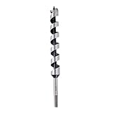 SOMADA 1-Inch x 12-Inch Auger Drill Bit for Wood, Hex Shank 7/16-Inch, Ship Auger Long Drill Bit for Soft and Hard Wood, Plastic, Drywall and Composite Materials