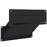 Durabox Through The Wall Mail Slot, Two Piece Deposit Chute Drop for Documents, Mail, Checks, Payments - Adjustable Mail Chute with Pre Drilled Mounting Holes, Screws D100 (Black)