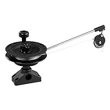 Scotty #1073DP Laketroller Manual Downrigger, Post Mount, Display Packed BLACK, Small