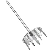 Onlyfire 4 Inch Pork Puller, Upgraded Ultra-Sharp Stainless Steel Meat Fork Meat Shredder Used with Standard Hand Drill for Beef, Chicken, Potato Masher and Tamale Meat