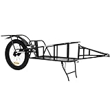 Bakcou | Hunting Cargo eBike Trailer - Single Wheel, Mule/Storm Compatible, 50-90lbs Capacity, 20' Fat Tire, All-Terrain Design. Ideal for Off-Road Adventures. Kickstand, Canvas Liner, Fender Included