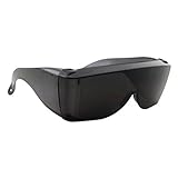 Wise Eyewear Cover-Ups Black Fit Over Sunglasses - Wrap Around Sunglasses - People Who Wear Prescription Glasses in the Sun (Black)