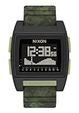 NIXON Base Tide Pro A1307 - Green Camo - Digital Watch for Men and Women - Water Resistant Surfing, Diving, Fishing Watch - Water Sport Watches for Men - 42mm Watch Face, 24mm PU Band
