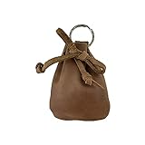 Hide & Drink, Leather Mini Medieval Pouch Keychain, Coin Organizer, Change Holder, Accessories, Handmade Includes 101 Year Warranty (Single Malt Mahogany)