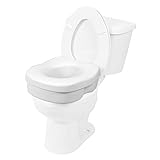 PCP 5' Toilet Seat Riser with Discreet Traveling Carry Bag, Contour Molded, Elevated Safety Seat Commode Riser