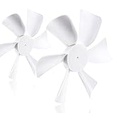 2 Pack 6“ Replacement White Vent Fan Blades for RV Bathroom Vent Fan, fits for Heng's, Elixir, Ventline and Jensen roof vents and range hoods or any 12 Volt motor with a 0.094-inch D-shaped shaft