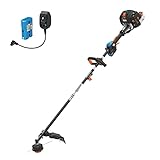 LawnMaster NPTGSP2617A No-Pull Gas Grass Trimmer with Electric Start 26cc 2 Cycle 17-Inch