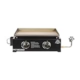 PIT BOSS PB336GS Two Burner Portable Flat Top Griddle - Cover Included