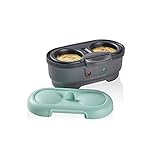 Hamilton Beach Sous Vide Style Electric Egg Bite Maker & Poacher with Removable Nonstick Tray, Makes 2 in Under 10 Minutes, Teal (25506)
